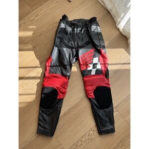 HONDA RIDER COLLECTION - INTERSPORT - LEATHER MOTORCYCLE PANTS - 32 - GUC